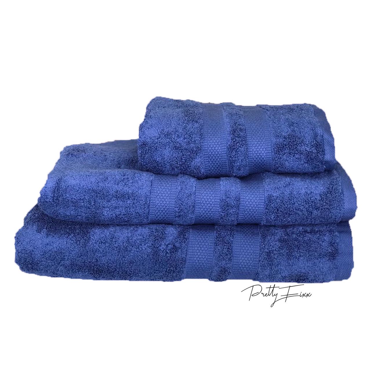 blue towel set