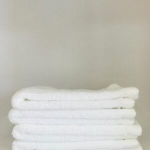 White face towel