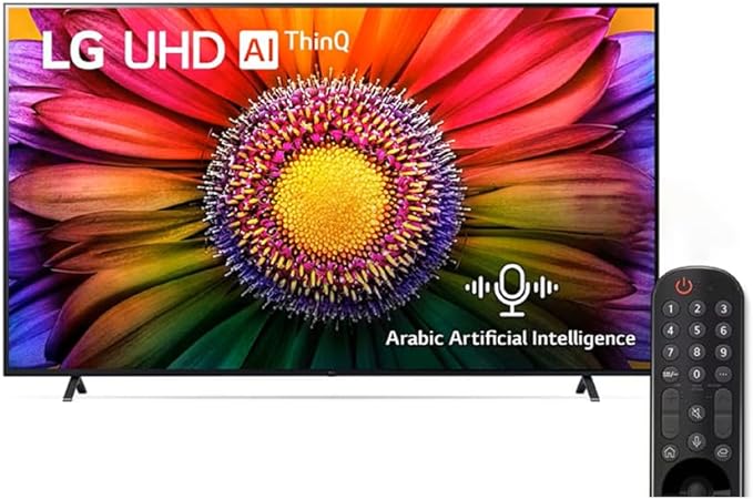 LG 55 inch UHD 4K Smart AI ThinQ TV With Magic Remote, Black - 55UR80003 (2023)