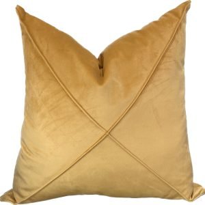 velvet gold design throw pillow