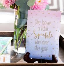 she leaves a little sparkle