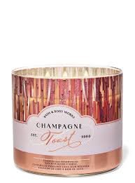 champagne toast candle