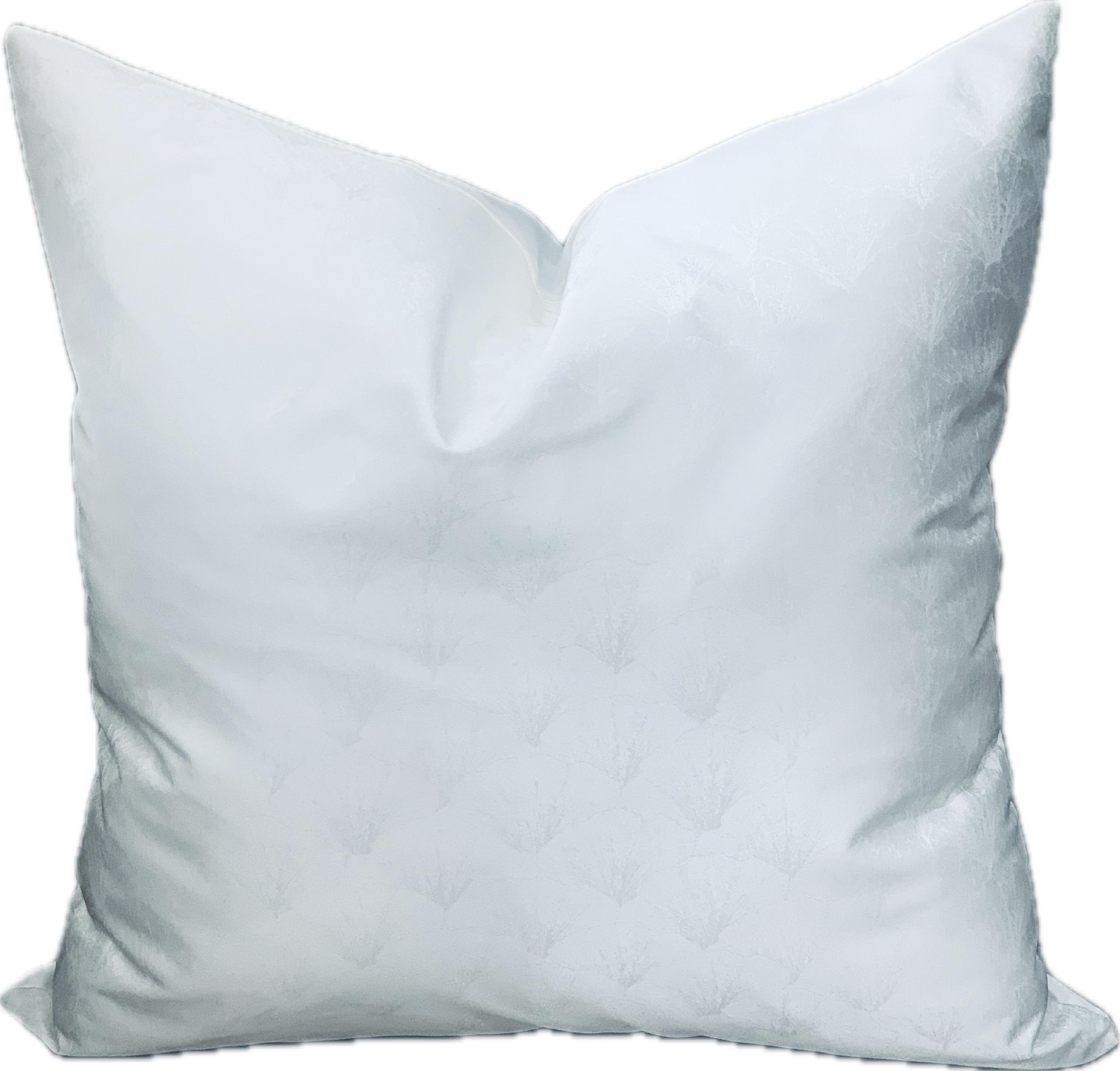 pretty white throw pillow