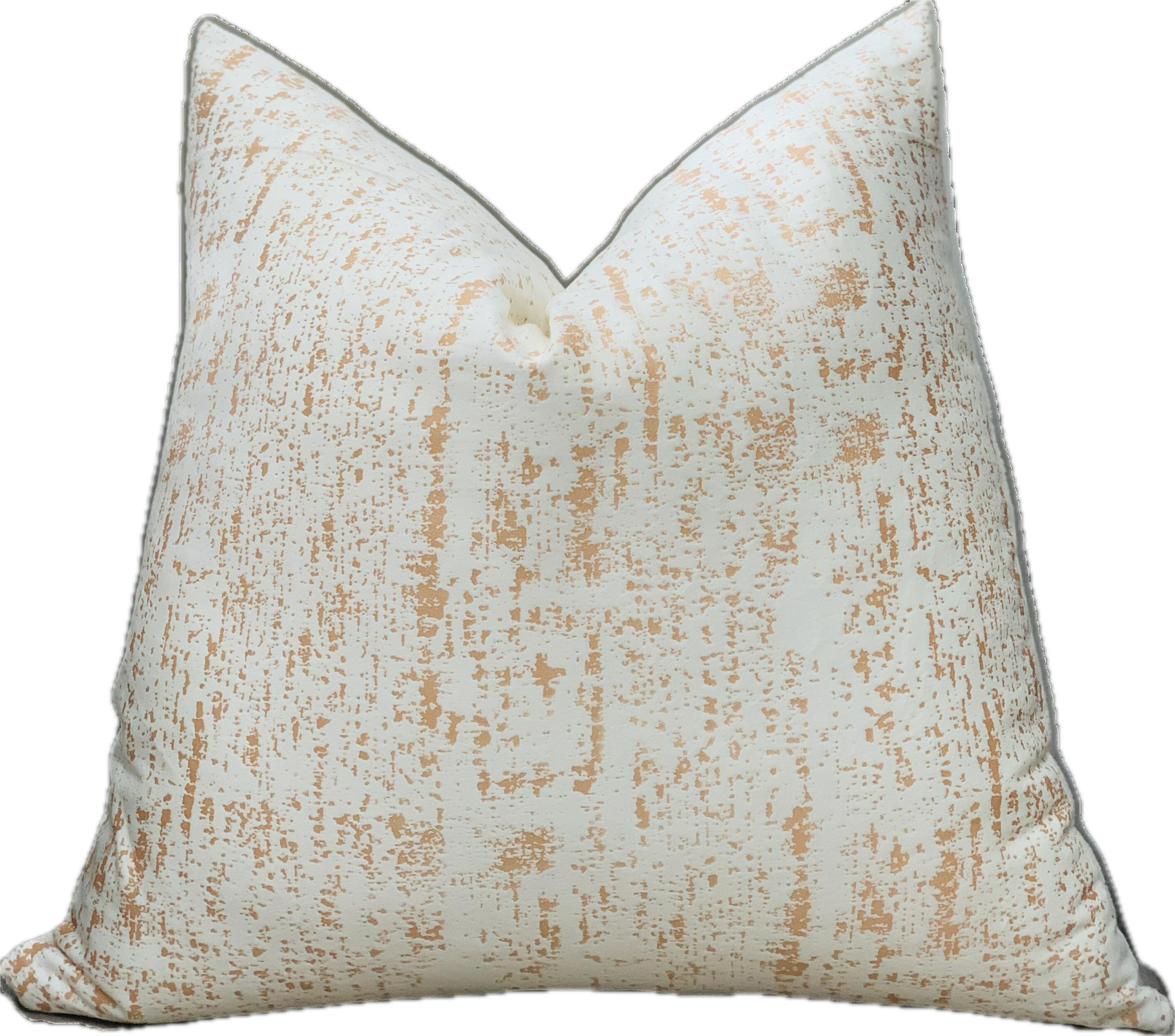 swede light-brown throw pillow