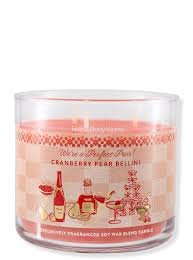 BBW Cranberry Pear Bellini 3-Wick Candle