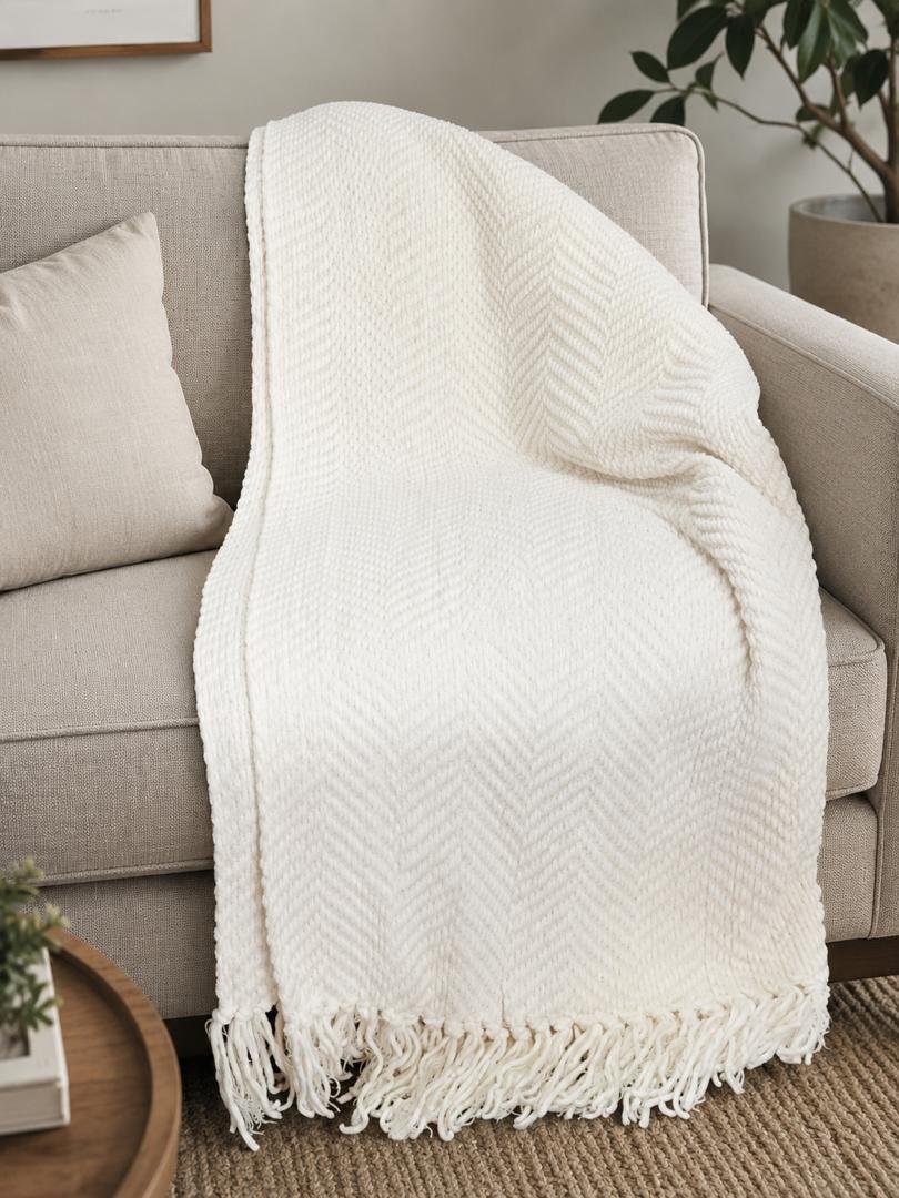 Knitted Throw Blanket